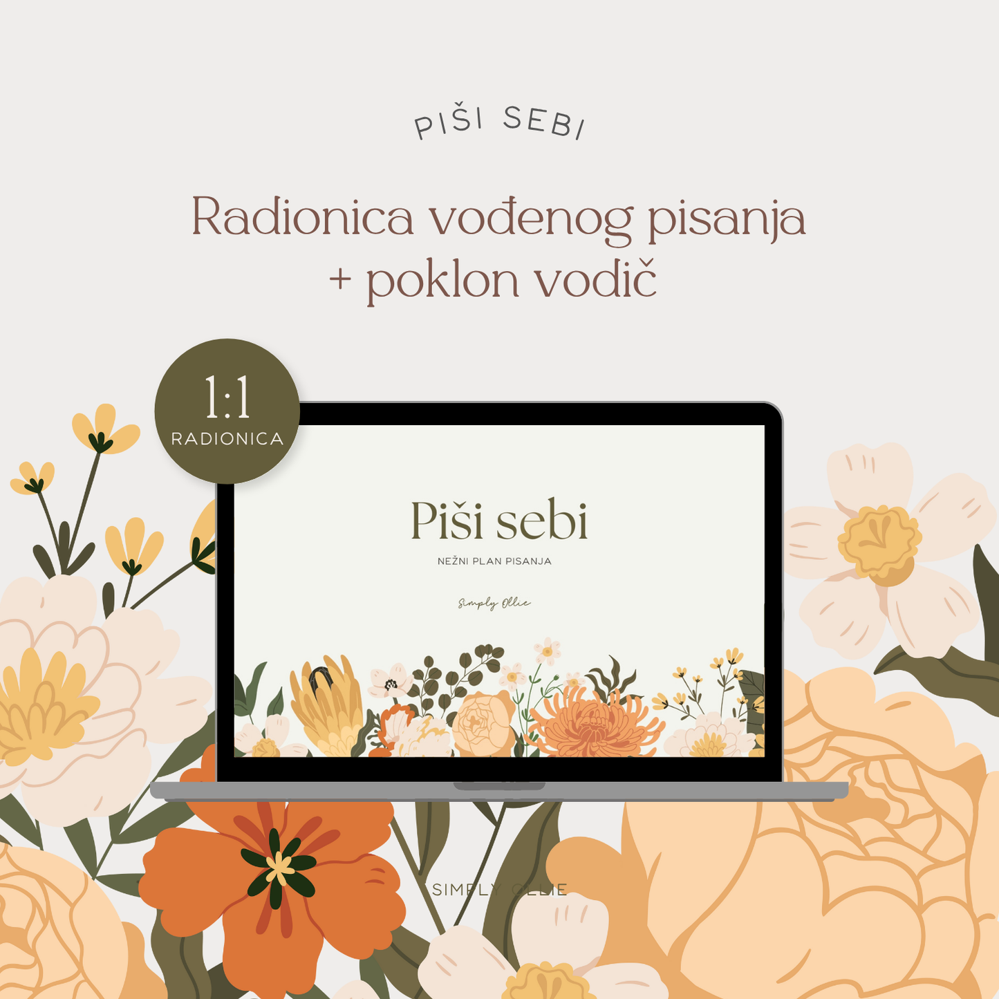 Vođena 1:1 journaling radionica „Piši sebi“