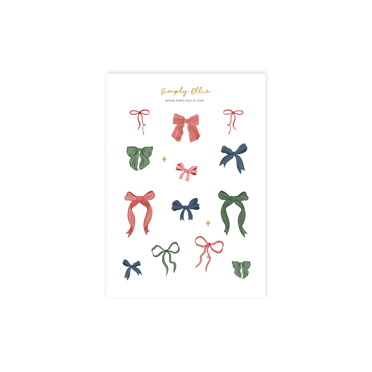 Stikeri za planer Little Bows