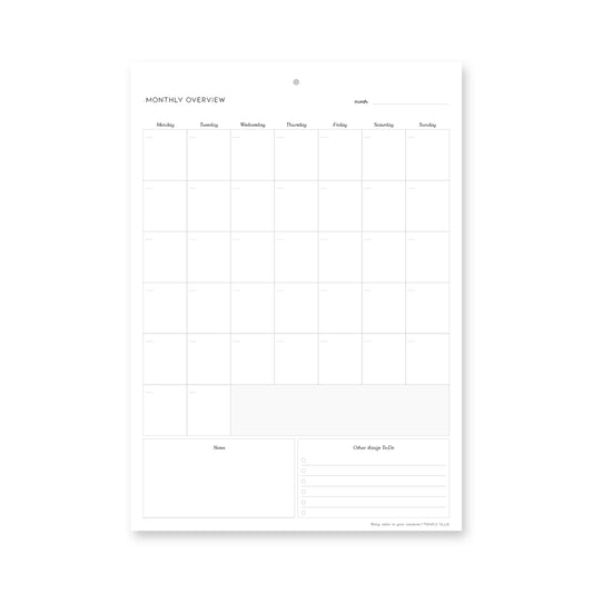 Mesečni Planer, Evergreen